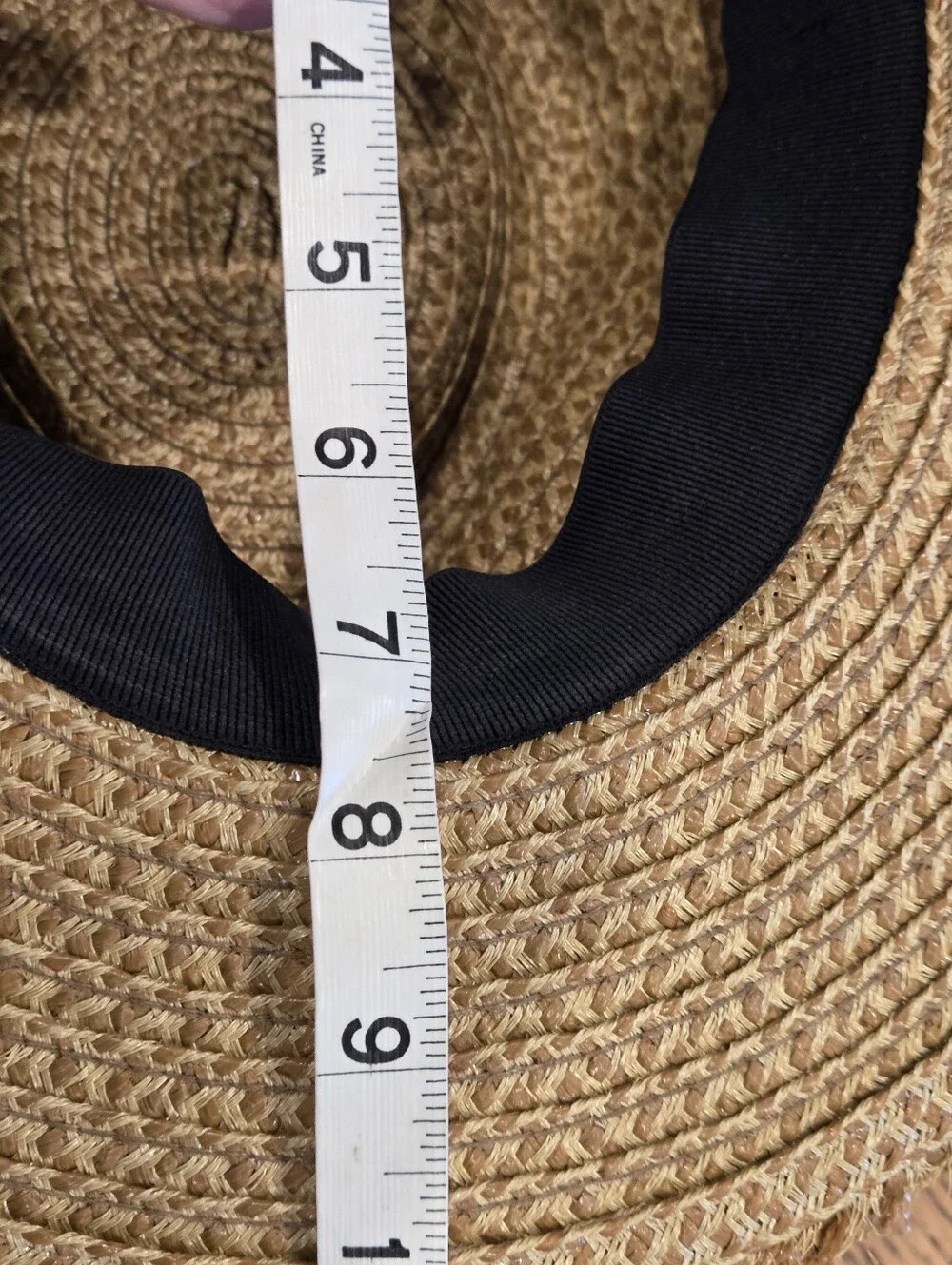 Eric Javits UPF 50+ Fedora Sun Hat Black Band Tan Packable Squishee Lightweight - Picture 12 of 13